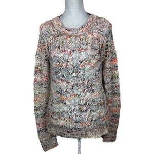 Inhabit Multicolor Open Knit Wool Blend Sweater Size Petite Small